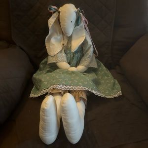 Stuffed door hanger bunny (green only)